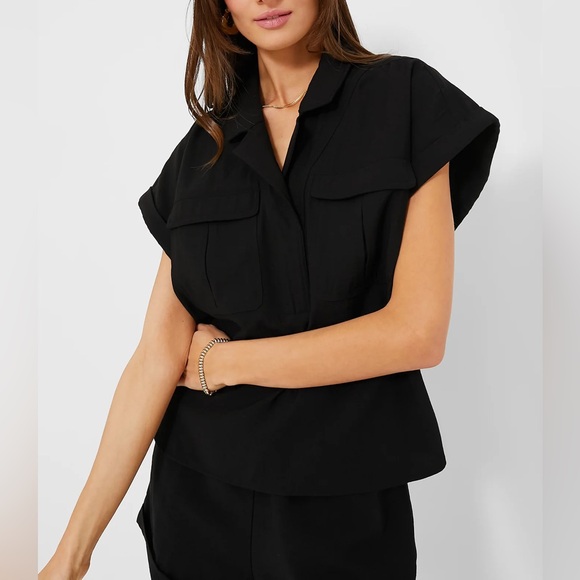 Tuckernuck Tops - TUCKERNUCK Black Scottie Short Sleeved Shirt | M